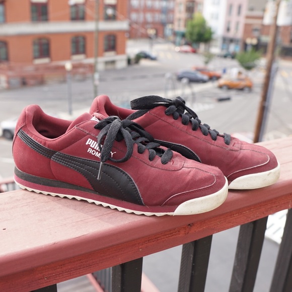 puma roma burgundy